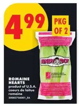 No Frills ROMAINE HEARTS offer
