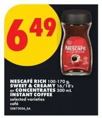 No Frills Nescafe Rich offer
