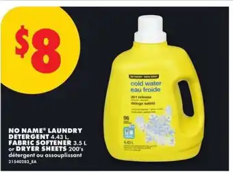 No Frills NO NAME LAUNDRY DETERGENT offer