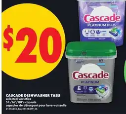 No Frills Cascade Dishwasher Tabs offer