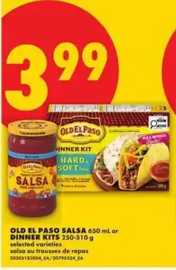 No Frills OLD EL PASO SALSA or DINNER KITS offer