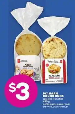 No Frills PC Naan Round Buns offer