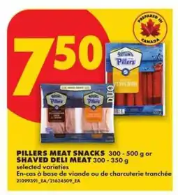 No Frills Pillers Meat Snacks or Shaved Deli Meat offer