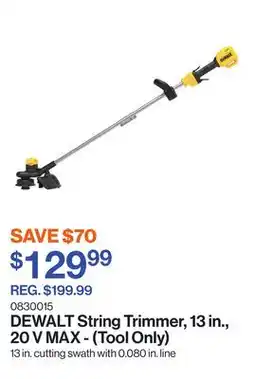Patrick Morin String Trimmer, 13 in., 20 V MAX - (Tool Only) offer