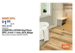 Patrick Morin CONSTELLATION Vinyl Floor SPC, 4 mm + 1 mm, AC4, Beige offer