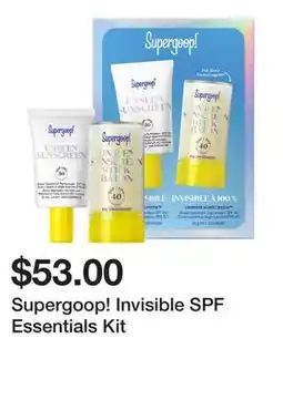 Sephora Supergoop! Invisible SPF Essentials Kit offer