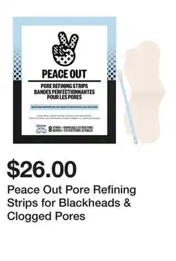 Sephora Peace Out Pore Refining Strips for Blackheads & Clogged Pores offer