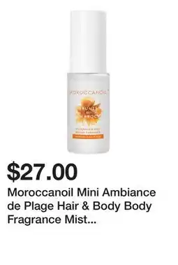 Sephora Moroccanoil Mini Ambiance de Plage Hair & Body Body Fragrance Mist with Gardenia Petal & Coconut offer