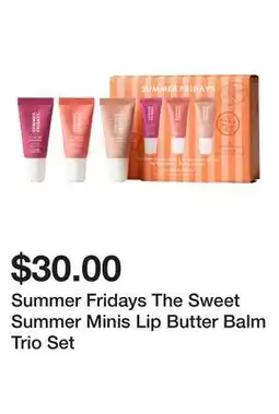 Sephora Summer Fridays The Sweet Summer Minis Lip Butter Balm Trio Set offer