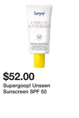 Sephora Supergoop! Unseen Sunscreen SPF 50 offer