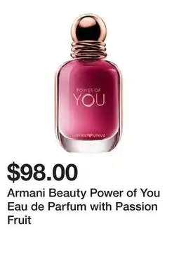 Sephora Armani Beauty Power of You Eau de Parfum with Passion Fruit offer