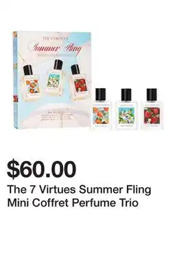 Sephora The 7 Virtues Summer Fling Mini Coffret Perfume Trio offer