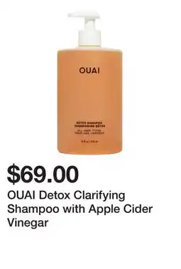 Sephora OUAI Detox Clarifying Shampoo with Apple Cider Vinegar offer