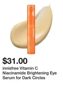 Sephora innisfree Vitamin C Niacinamide Brightening Eye Serum for Dark Circles offer