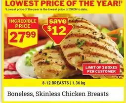 M & M Food Market Boneless, Skinless Chicken Breasts offer