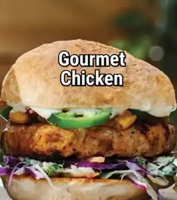 M & M Food Market Gourmet Chicken Burger offer