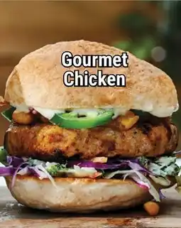 M & M Food Market Gourmet Chicken Burgers offer