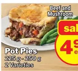 M & M Food Market Beef and Mushroom Pot Pies offer