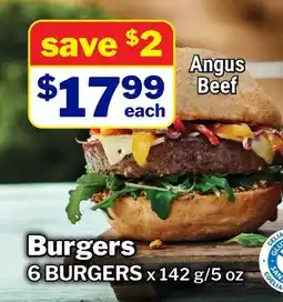 M & M Food Market Angus Burgers offer