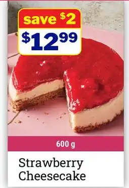 M & M Food Market Strawberry Cheesecake offer