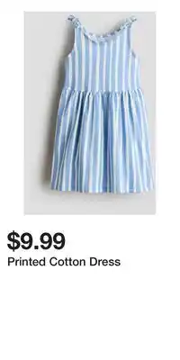 H&M Printed Cotton Dress offer