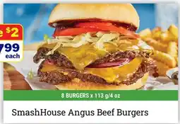 M & M Food Market SmashHouse Angus Beef Burgers offer
