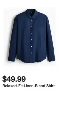 H&M Relaxed-Fit Linen-Blend Shirt offer