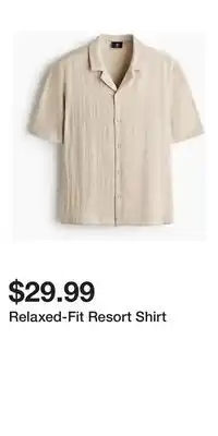 H&M Relaxed-Fit Resort Shirt offer