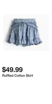 H&M Ruffled Cotton Skirt offer