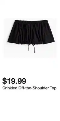 H&M Crinkled Off-the-Shoulder Top offer