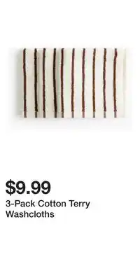 H&M 3-Pack Cotton Terry Washcloths offer