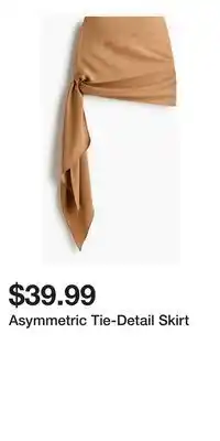 H&M Asymmetric Tie-Detail Skirt offer