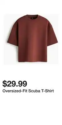 H&M Oversized-Fit Scuba T-Shirt offer
