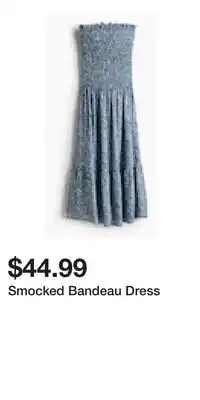H&M Smocked Bandeau Dress offer