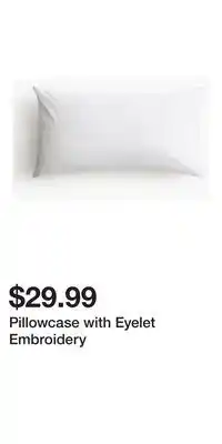H&M Pillowcase with Eyelet Embroidery offer