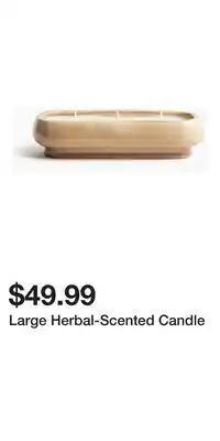 H&M Large Herbal-Scented Candle offer