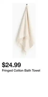 H&M Fringed Cotton Bath Towel offer