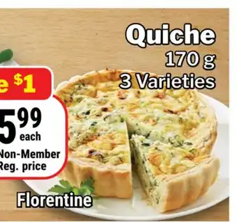 M & M Food Market Quiche offer