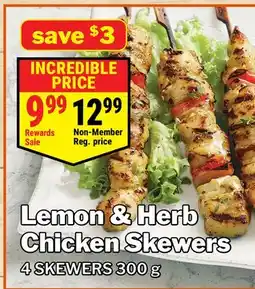 M & M Food Market Lemon & Herb Chicken Skewers offer
