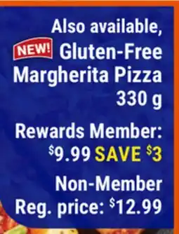M & M Food Market Gluten-Free Margherita Pizza offer