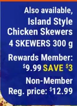 M & M Food Market Island Style Chicken Skewers offer
