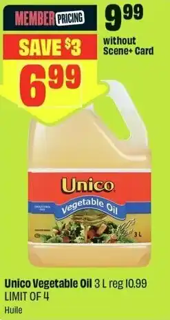 FreshCo Unico Vegetable Oil offer