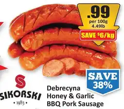 Starsky Debrecyna Honey & Garlic BBQ Pork Sausage offer