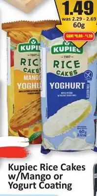 Starsky Kupiec Rice Cakes w/Mango or Yogurt Coating offer