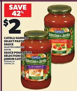 Independent City Market CATELLI GARDEN SELECT PASTA SAUCE offer