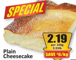 Starsky Plain Cheesecake offer
