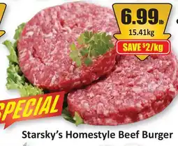 Starsky Starsky's Homestyle Beef Burger offer