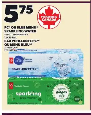 Independent City Market PC OR BLUE MENU SPARKLING WATER offer