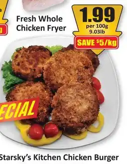 Starsky Starsky's Kitchen Chicken Burger offer
