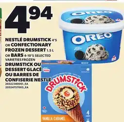 Independent City Market NESTLÉ DRUMSTICK, 4'S OR CONFECTIONARY FROZEN DESSERTS, 1.5 L OR BARS, 4-10'S offer